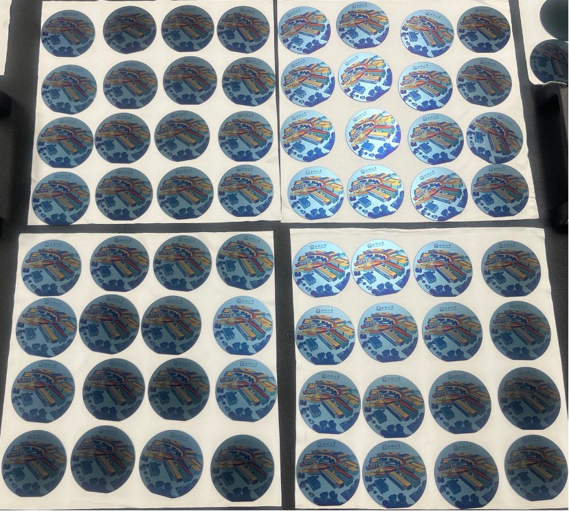 Color Laser Print Example Full-color Inkless Printing with Ultrafast Lasers